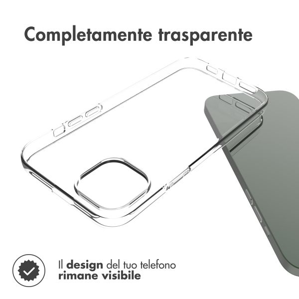 Accezz Clear Backcover Apple iPhone 14 Plus - Transparant