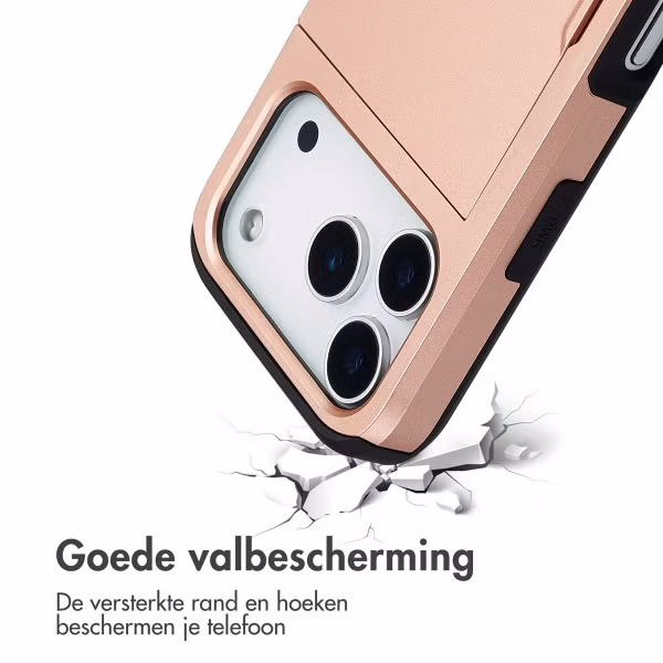 imoshion Backcover met pasjeshouder Apple iPhone 17 Pro - Rosé Goud