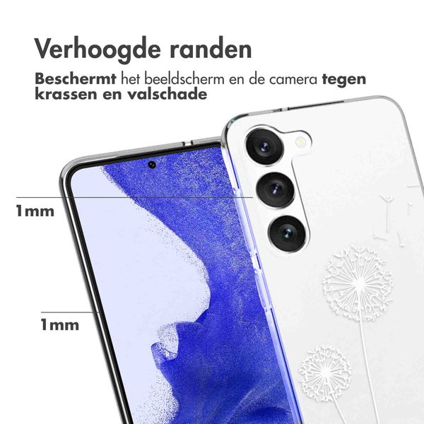 imoshion Design hoesje Samsung Galaxy S23 Plus - Paardenbloem - Wit