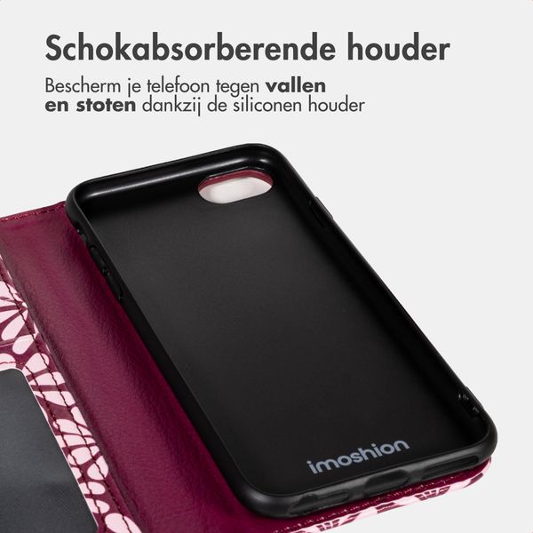 imoshion Design Bookcase Apple iPhone SE (2022 / 2020) / 8 / 7 / 6(s) - Bloom Love Blush
