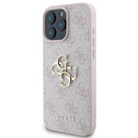 Guess 4G Metal Logo Backcover iPhone 16 Pro Max - Roze