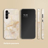 Selencia Vivid Tough Backcover Samsung Galaxy S23 FE - Golden Beige Marble