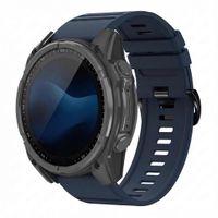 imoshion QuickFit® Stripe Siliconenbandje  - Garmin 26 mm aansluiting - Donkerblauw