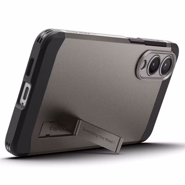 Spigen Tough Armor Backcover MagSafe Samsung Galaxy S25 Edge - Gunmetal