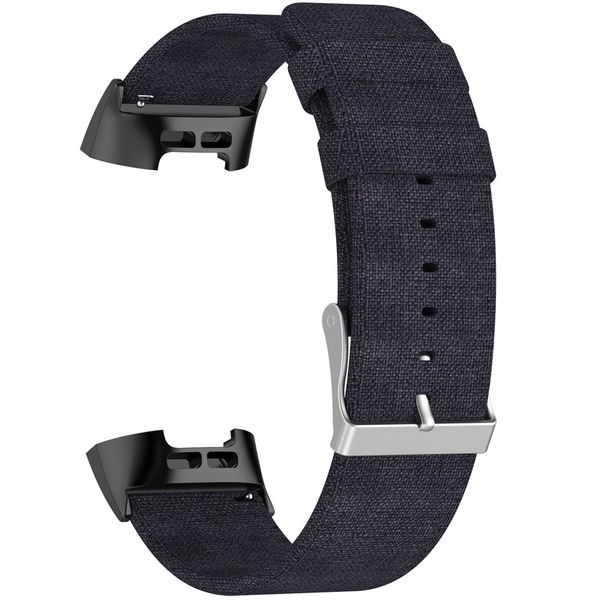 imoshion Nylon bandje voor Fitbit Charge 3 / 4 - Zwart