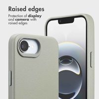 Accezz 2-in-1 Leather Bookcase with MagSafe Apple iPhone 17e / 16e - Light Grey