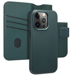 Accezz 2-in-1 Leather Bookcase with MagSafe Apple iPhone 14 Pro - Cedar Green