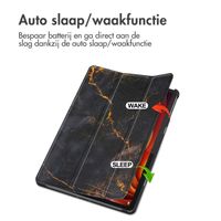 imoshion Design Trifold Bookcase Lenovo Tab K11 Plus - Black Marble