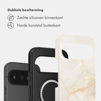 Selencia Vivid Backcover met MagSafe Google Pixel 11 Pro - Golden Beige Marble