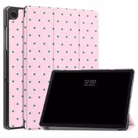 imoshion Design Trifold Bookcase Samsung Galaxy Tab A11 Plus / A9 Plus - Happy Dots