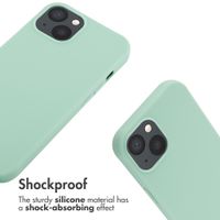 imoshion Silicone Case with Strap Apple iPhone 13 - Mint Green