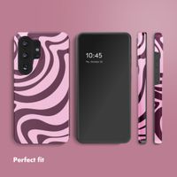 Selencia Vivid Back Cover Samsung Galaxy S26 Ultra - Wavy Swirl Pink Plum