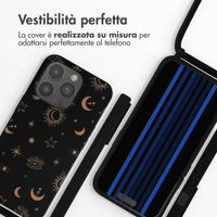 imoshion Siliconen design hoesje met koord Apple iPhone 15 Pro - Sky Black