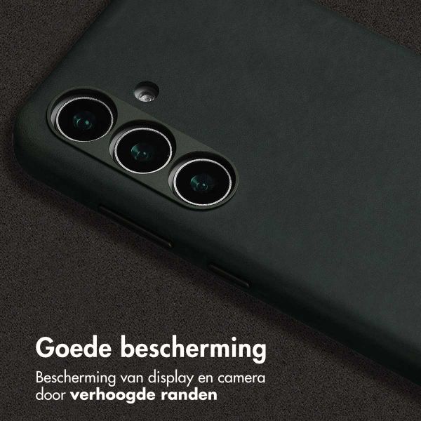 Accezz Vintage Leather Magsafe Backcover Samsung Galaxy S24 / S25 - Smokey Green