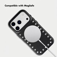 Selencia Studs Back Cover with MagSafe Apple iPhone 17 Pro - Velvet Black