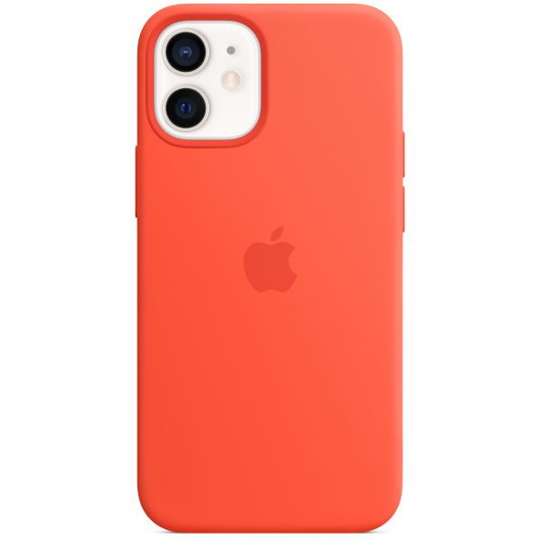 Apple Silicone Backcover MagSafe iPhone 12 Mini - Electric Orange