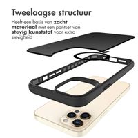 imoshion Rugged Hybrid Carbon Case met MagSafe iPhone 12 (Pro) - Zwart