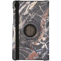 imoshion 360° Draaibare Design Bookcase Galaxy Tab A7 Lite - Black Marble