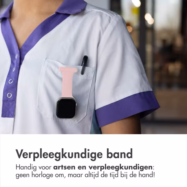 imoshion Verpleegkundige siliconenband Apple Watch Series 1 t/m 10 / SE / Ultra (2) (44/45/46/49 mm) - Roze