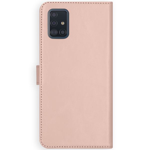 Selencia Echt Leren Bookcase Samsung Galaxy A51 - Dusty Pink
