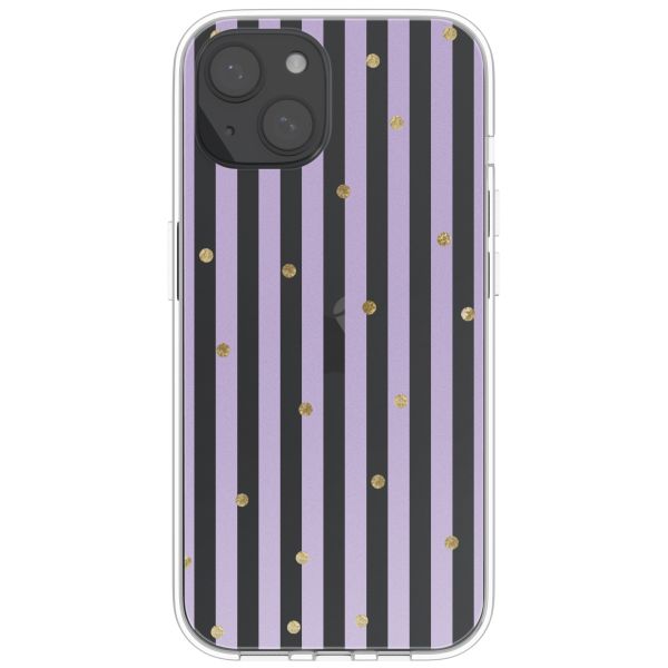 imoshion  Design hoesje iPhone 15 - Sparkle Lines Lavender