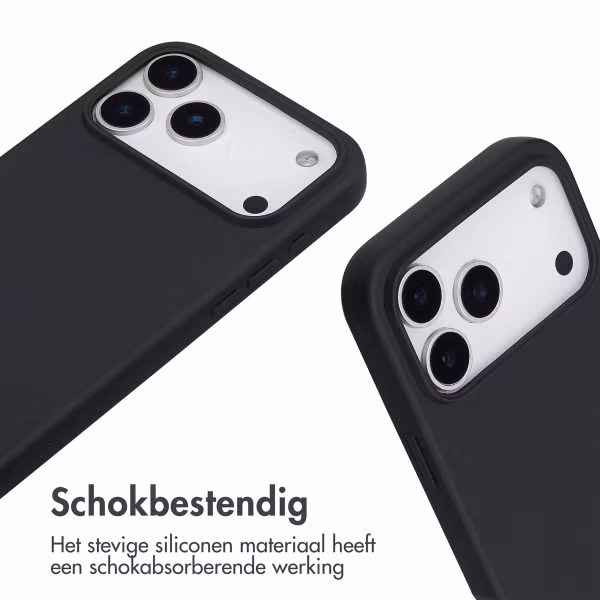 imoshion Siliconen hoesje met koord Apple iPhone 17 Pro Max - Zwart