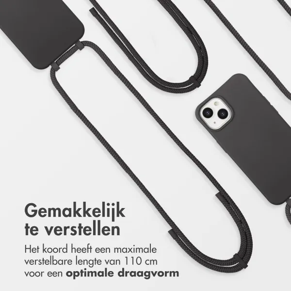 imoshion Color Backcover met afneembaar koord MagSafe Apple iPhone 14 - Black Coffee