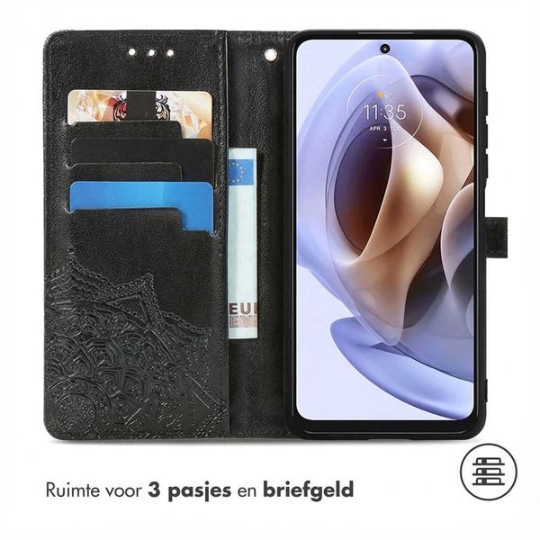 imoshion Mandala Bookcase Motorola Moto G14 - Zwart