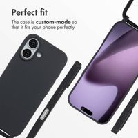 imoshion Silicone Case with Strap Apple iPhone 17 - Black