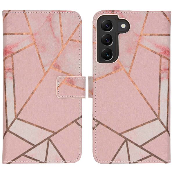 imoshion Design Softcase Bookcase Samsung Galaxy S22 Plus - Pink Graphic