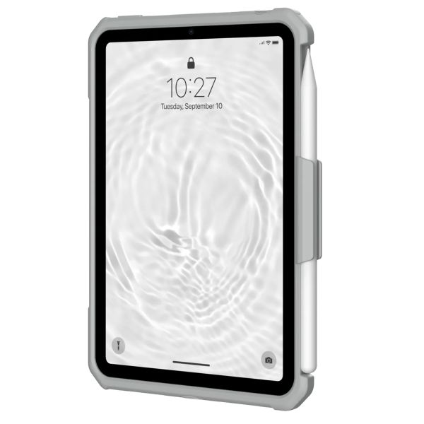UAG Scout Healthcare backcover met stand en strap Apple iPad Mini 7 (2024) / iPad Mini 6 (2021) - Wit / Grijs