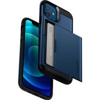 Spigen Slim Armor CS Backcover Apple iPhone 12 (Pro) - Donkerblauw