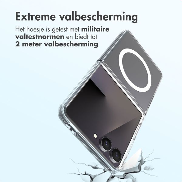 Accezz Xtreme Impact Backcover met MagSafe Samsung Galaxy Z Flip 7 - Transparant