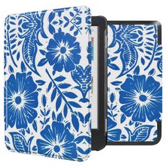 imoshion Design Slim Hard Case Bookcase Kobo Clara Colour / BW - Flower Tile