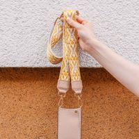 Dutchies Phone Strap - Universeel verstelbaar telefoonkoord - Moroccan Yellow / Beige