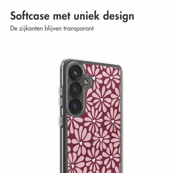 imoshion Design hoesje Samsung Galaxy S24 FE - Bloom Love Blush