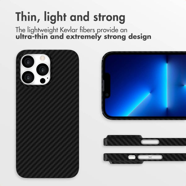 Accezz MagSafe Kevlar® Back Cover Apple iPhone 13 Pro Max - Black