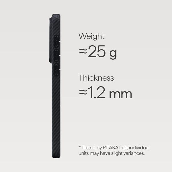 Pitaka Ultra Slim Backcover Samsung Galaxy S26 - Black