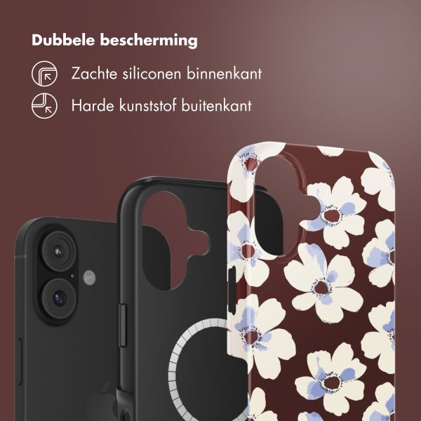 Selencia Vivid Backcover met MagSafe Apple iPhone 17 - Choco Flower Pop