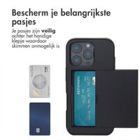 imoshion Backcover met pasjeshouder Apple iPhone 16 Pro - Zwart