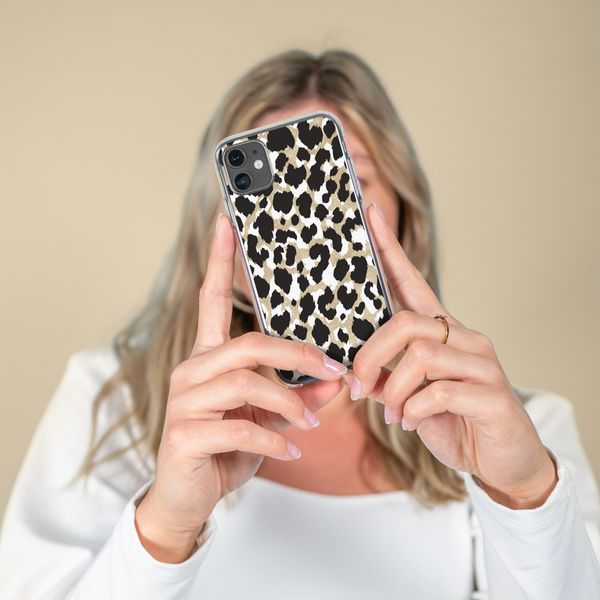 imoshion Design hoesje Huawei P30 Lite - Luipaard / Zwart