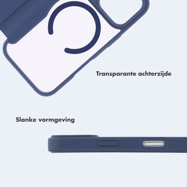 imoshion Transparante Bookcase met MagSafe Apple iPhone 17 Pro Max - Blauw