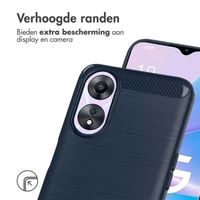 imoshion Brushed Backcover Oppo A78 (4G) - Donkerblauw