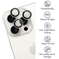 imoshion 2 Pack Camera lens protector Apple iPhone 15 Pro / 15 Pro Max - White Titanium