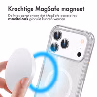 imoshion Sparkle Backcover met MagSafe Apple iPhone 17 Pro Max - Transparant