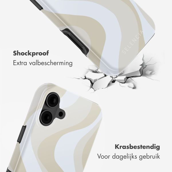 Selencia Vivid Backcover met MagSafe Apple iPhone 16 - Desert Waves Beige