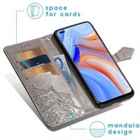 imoshion Mandala Bookcase Oppo Reno4 5G - Grijs