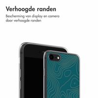 imoshion Design hoesje iPhone SE (2022 / 2020) / 8 / 7 - Topo Turquoise