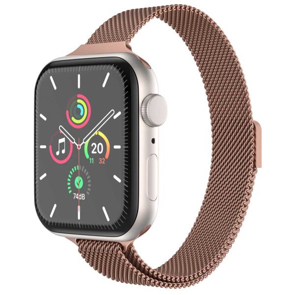 imoshion Slim Milanees bandje Apple Watch Series 1 t/m 9 / SE (38/40/41 mm) | Series 10 (42 mm) - Bruin