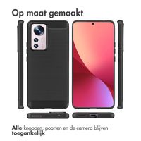 imoshion Brushed Backcover Xiaomi 12 Pro - Zwart